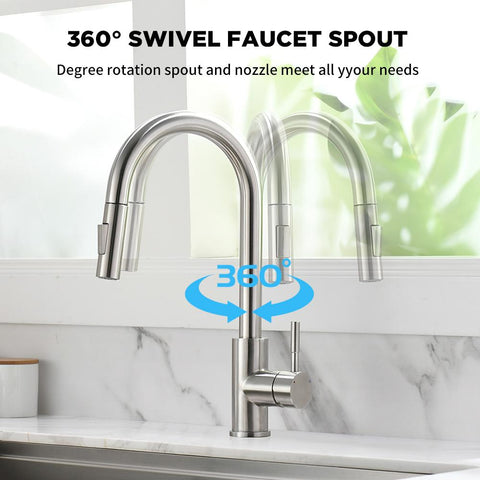 Kitchen Faucet  Surface Hot and Cold Water-TI00608-Veeddydropshipping