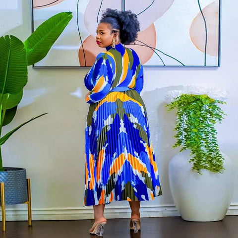 African Clothes Women Long Sleeve O-neck Sets-Veeddydropshipping