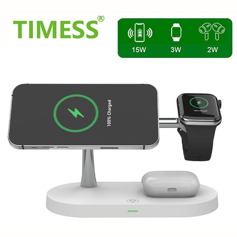 3 in 1 QI Wireless Charger For iPhone 14 13 12 Pro Max Magsafe Magnetic Fast Charging Station-PA01054-Veeddydropshipping