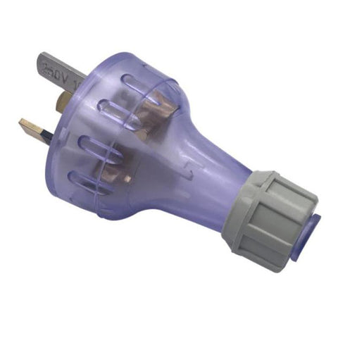 Transparent Copper 10A/15A 250V AU 3Pin male female detachable wiring plug Australia -CE00162-Veeddydropshipping