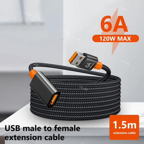 Male to Female USB Extension Cable 3 0 Data Cord for Smart TV Laptop -CE01135-Veeddydropshipping