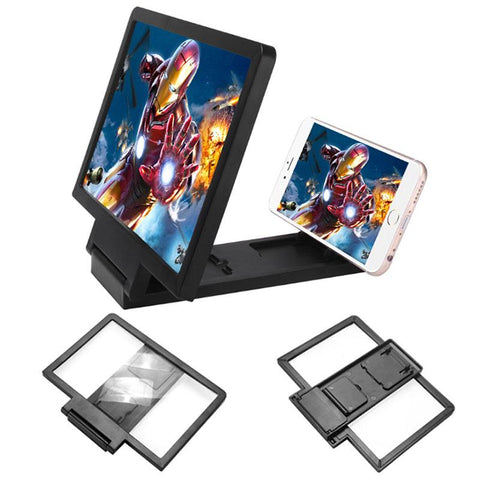 Mobile Phone Screen Amplifier Film Enlarge Universal Vivid 3D Movie Screen Magnifier HD Projector-PA00744-Veeddydropshipping