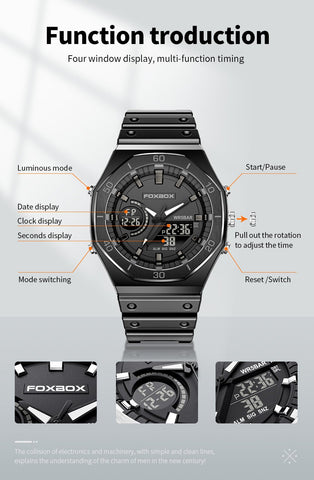 display Watches For Men Casual Sports Chronograph Quartz -JW00809-Veeddydropshipping