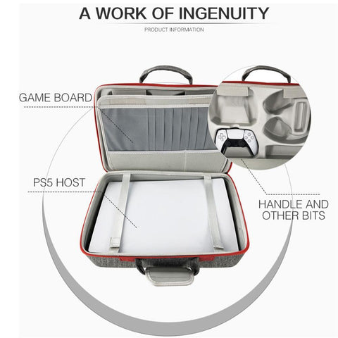 Carrying Case For PS5 Bag Gamepad Console Controller Headphone Protective-CE01527-Veeddydropshipping