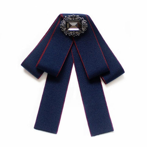 Bow Tie Brooches for Women-WF01255-Veeddydropshipping