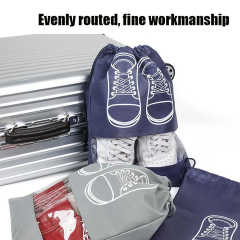 Shoe Dust Covers Drawstring Clear Storage Bag-HA01145-Veeddydropshipping