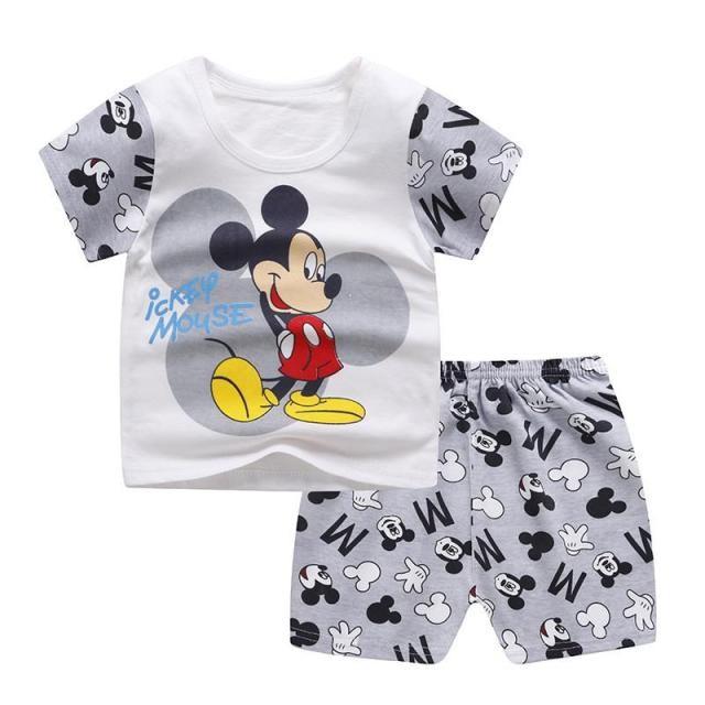 Mickey Mouse Short Sleeved Suit Toddler Costume Clothes Baby Boys Clothing-Veeddydropshipping-5