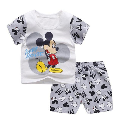 Mickey Mouse Short Sleeved Suit Toddler Costume Clothes Baby Boys Clothing-Veeddydropshipping-5