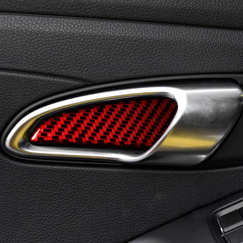 Door Handle Bowl Decoration Patch Carbon Fiber Car Stickers For Porsche-AM00078-Veeddydropshipping