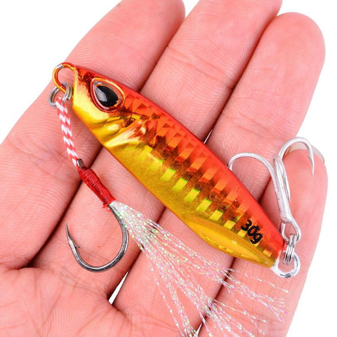 10PCS Metal Jig Fishing Lure Weights 10g-50g Trolling Hard Bait Bass Fishing Bait -OS00427-Veeddydropshipping