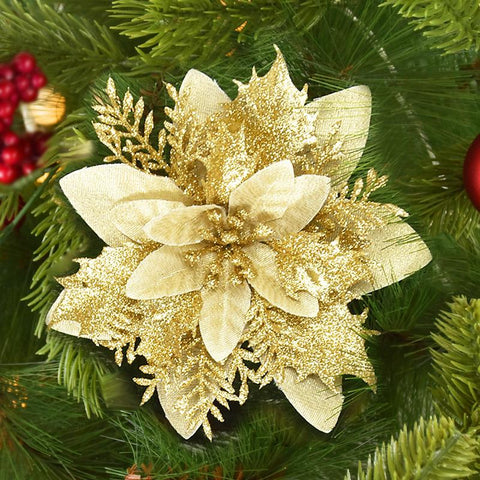 Christmas Flower Artificial Dlower Wreath Accessories-HA00649-Veeddydropshipping
