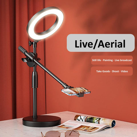 LED Ring Light Mobile Phone Live Broadcast Bracket Tripod Boom Arm -CE00509-Veeddydropshipping