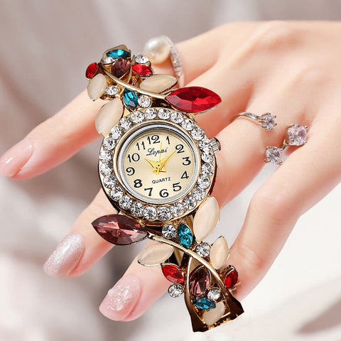 Luxury Diamonds Wrist Watch Steel Bracelet  Clock Gifts -JW01009-Veeddydropshipping