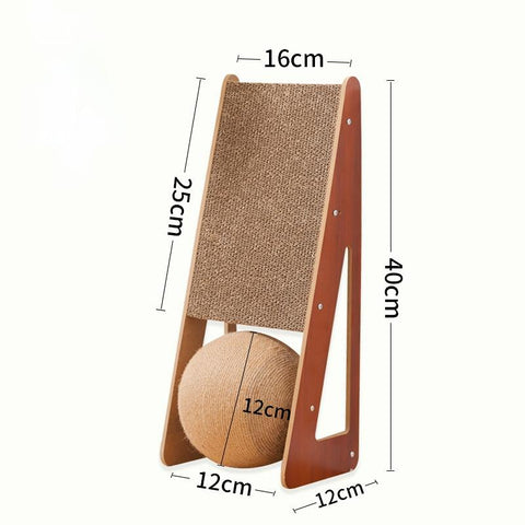 Cat Scratcher Board Detachable Post-HA01422-Veeddydropshipping