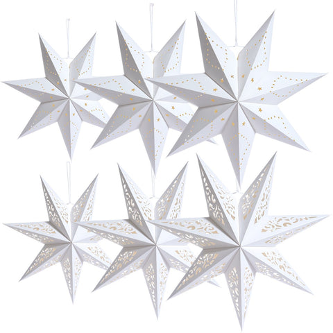 Hollow Star Hanging Pendant Eid Mubarak-HA00589-Veeddydropshipping