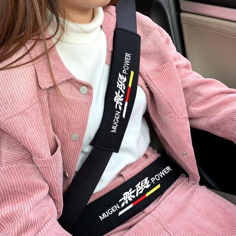 Covers For H MugenPower Auto DIY Safety Seat Belt Pads Cotton-AM01417-Veeddydropshipping