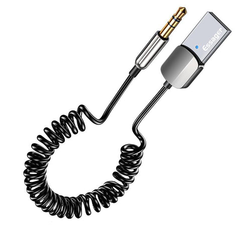 Wireless Bluetooth 5.0 Receiver Adapter Handsfree Car Speaker 3.5mm Jack -CE01105-Veeddydropshipping