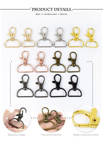 Metal Lobster Clasp Clip Snap Hook Swivel Bag Buckles-HA00140-Veeddydropshipping