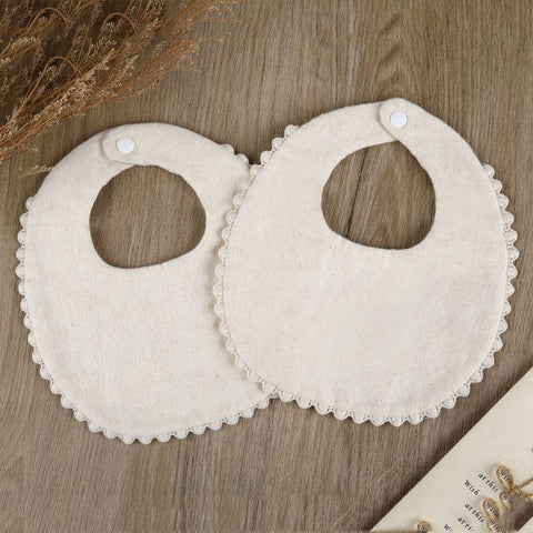 Cotton Gause Baby Bibs Solid Color Absorbent Baby Tassel Bib Newborn-TB00708-Veeddydropshipping