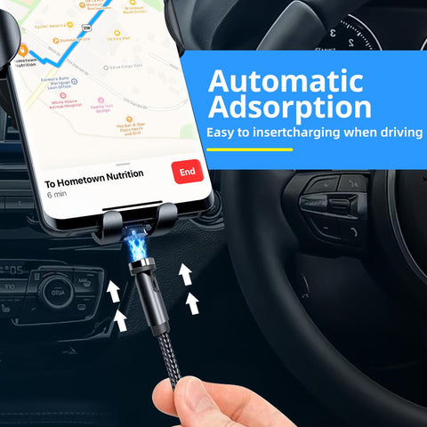 ANMONE 540 Rotate Micro Magnetic Cable 360 Degree USB Type C Charging Cable Rotate-PA01030-Veeddydropshipping