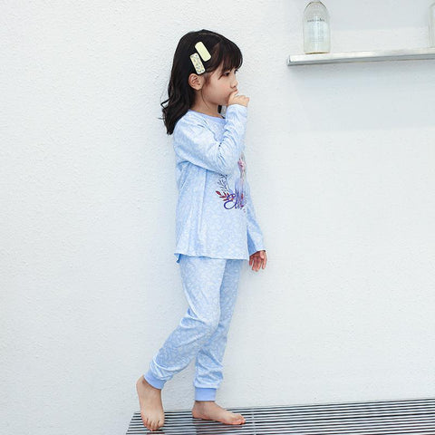 Children Clothing Cartoon Frozen Elsa Girls Long Sleeve Pajama Sets Kid Baby Pyjamas Sleepwear Spring Home Nightgown