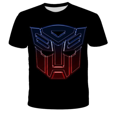 New 2022 Children clothes Transformers 3D Tshirts Children Casual-TB01160-Veeddydropshipping