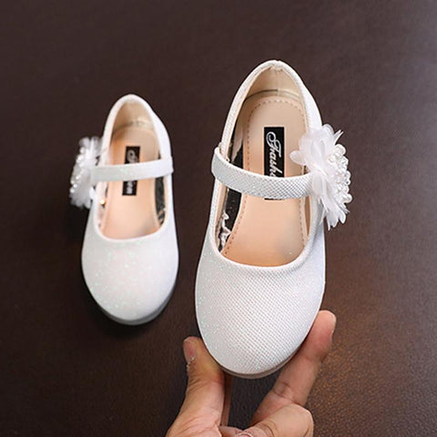 Baywell New Childrens Girl&#39;s Shoes Pearl Flower-TB00122-Veeddydropshipping