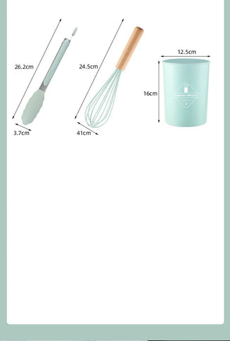 Non-stick Silicone Kitchenware Cooking Utensils Set-HA01943-Veeddydropshipping