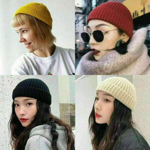Hat Cap Slouchy Skull Ski Men Women Plain-MF00764-Veeddydropshipping