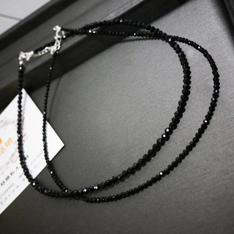 Simple Black Beads Short Necklace Fashion Jewelry Choker -JW01271-Veeddydropshipping