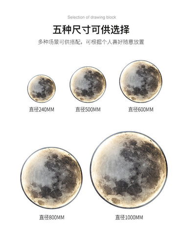 Moon LED Wall Lamp Nordic Light-HA00219-Veeddydropshipping