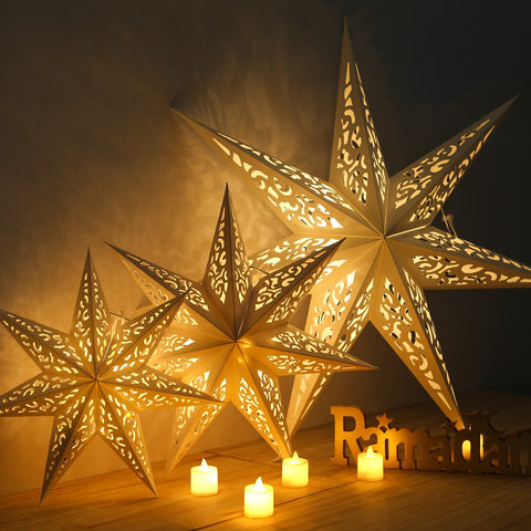 Hollow Star Hanging Pendant Eid Mubarak-HA00589-Veeddydropshipping