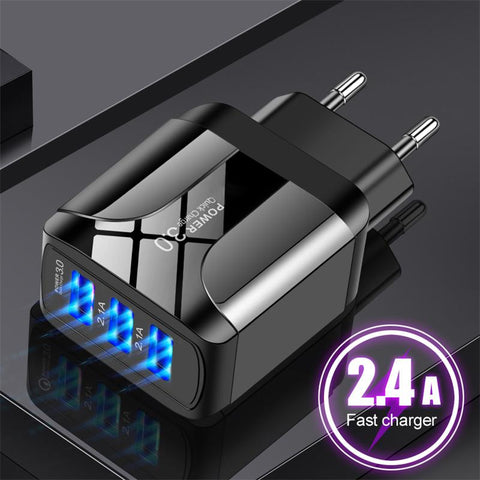 Quick Charge 3.0 For iPhone 14 Pro Max Charger 3 USB Charger Fast Charging-PA00052-Veeddydropshipping