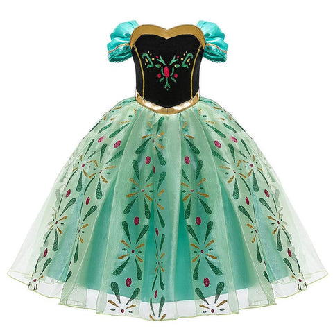 Girl Elsa Anna Dress Up Children Belle Snow White Jasmine Sofia-TB00859-Veeddydropshipping