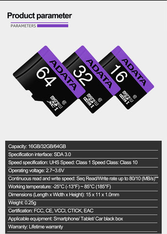 Flash Card Memory Card  Class 10 U1 Microsd-CO00848-Veeddydropshipping