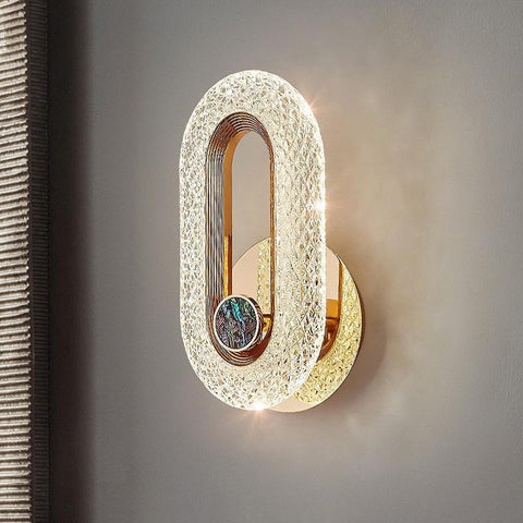 Crystal Wall Lights Round/Oval LED Wall Lamp-HA00206-Veeddydropshipping