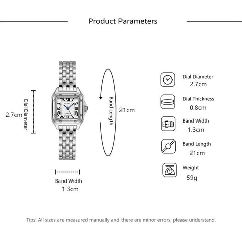 Fashion Square Watches Strap Quartz Wristwatches -JW01070-Veeddydropshipping