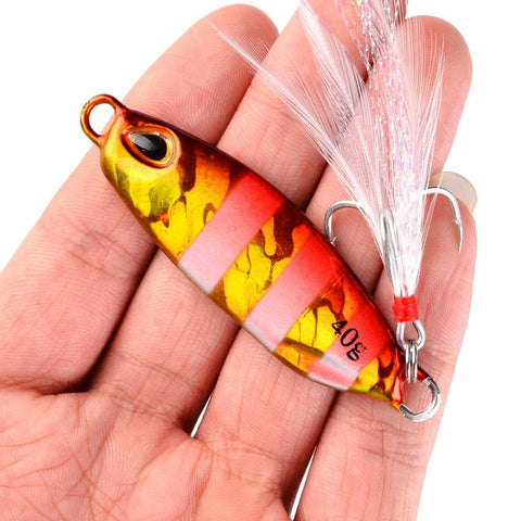 Aorace 1PC 10g-40g Metal Jig Lure Slow Jig Shore Casting Jigging Lure Trout Tuna Fish-OS00397-Veeddydropshipping