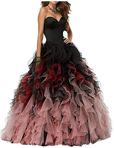 Sweethart Ball Gown Puffy Prom Dresses-WF01557-Veeddydropshipping