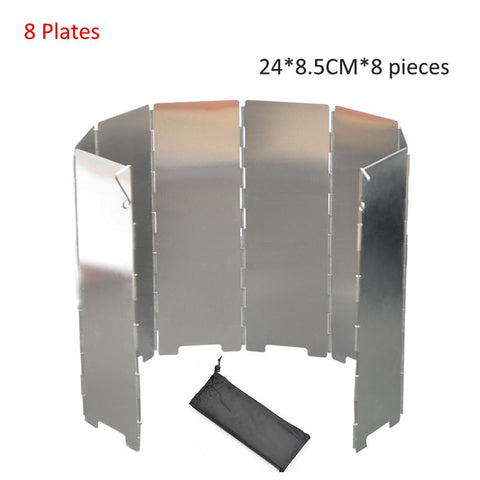Shield Folding Outdoor Picnic BBQ Gas Stove Camping Screen-OS01248-Veeddydropshipping