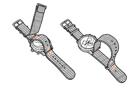 Field Watch Fabric Strap 24 Hours Display Japan Quartz -JW00798-Veeddydropshipping