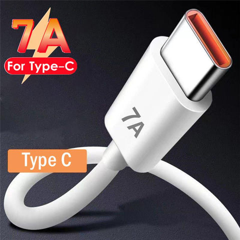 Tkey 7A Superfast Charging Cable USB C Fast Charger Cables Data Cord For Huawe-PA00018-Veeddydropshipping