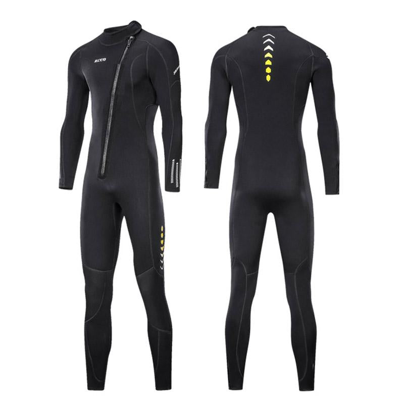 3MM Neoprene Wetsuit Men Women Front Zipper Diving Suit for Snorkeling -OS00149-Veeddydropshipping