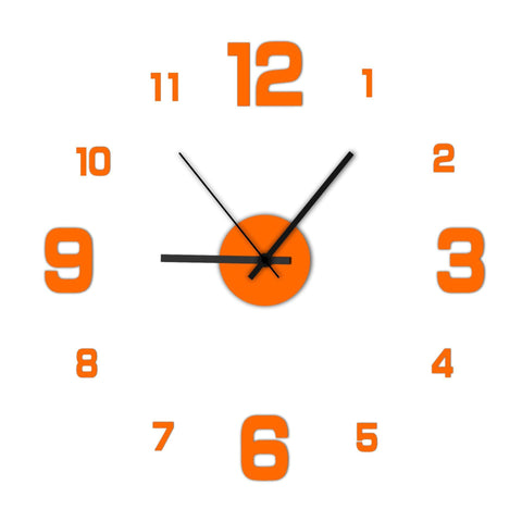3D Wall Clock Luminous Frameless Wall Stickers-HA00205-Veeddydropshipping