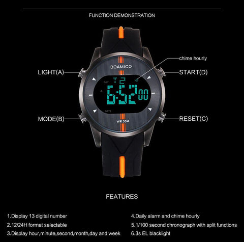 Brand Men Digital Watches Man Sports Watches -JW00757-Veeddydropshipping
