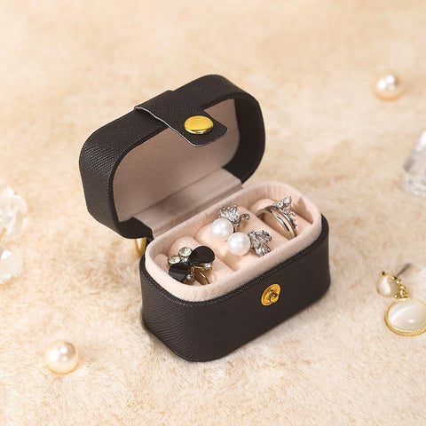 Jewelry Storage Box Travel Organizer Case Leather Storage  Display-JW01720-Veeddydropshipping