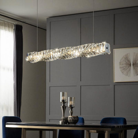 Modern Crystal Remote Control Dimmable Chandelier-TI00341-Veeddydropshipping