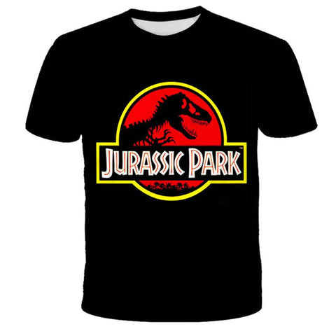 Kids Boys Girls Jurassic Park 3 Clothes Summer Dinosaur T Shirt Short-TB01172-Veeddydropshipping