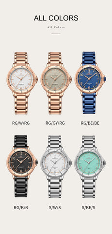 Female Wristwatch Stainless Steel Lady Quartz Bracelet -JW00913-Veeddydropshipping