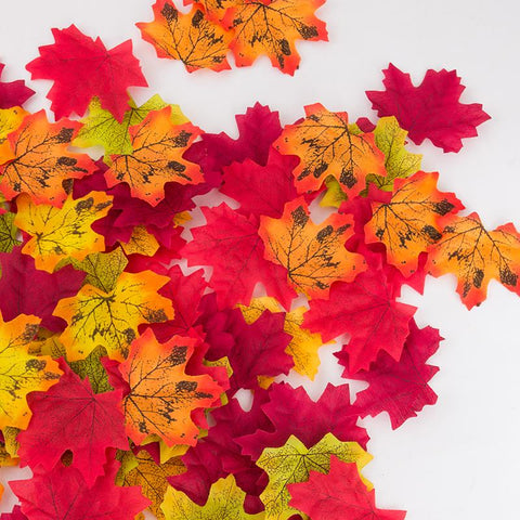 Multi Color Artificial Silk Maple Leaves-HA00675-Veeddydropshipping